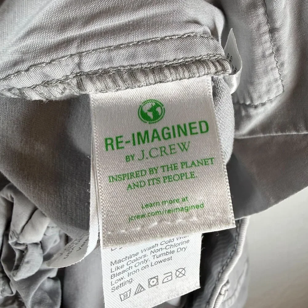 J.Crew Re-Imagined Bermuda Chino Shorts Gray Size 8
